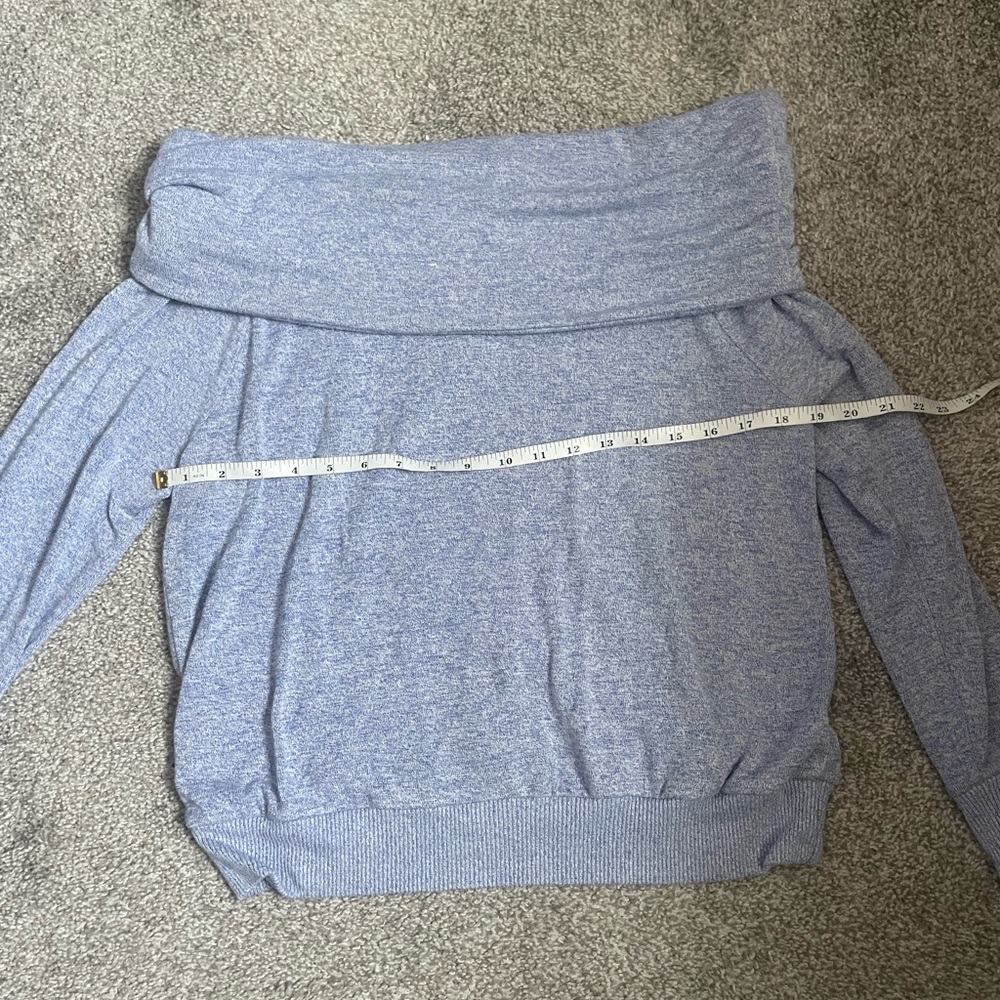 Make + Model Light Blue Off-Shoulder Top